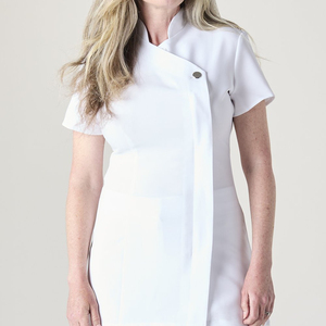 Custom Spa <b>Scrub</b> Set Stylish Beautician Uniform for Women Woven Medical Hospital and Clinic Workwear - Product Image 2