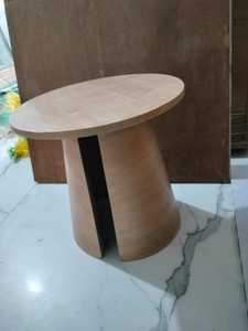 Mesa de Centro Redonda Contemporánea Multifuncional con Chapa de Madera de Fresno para Oficina, Hogar, Sala de Estar, Hotel, Estudio, Apartamentos, Alta Calidad, Bajo Precio - Product Image 5