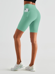 Shorts de yoga pour femmes de qualité supérieure, taille haute, sans couture, extensibles, pour la gym, l'entraînement, le fitness, les vêtements de sport - Product Image 2