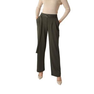 Pantalon de survêtement athlétique en coton mélangé pour femmes pantalon de survêtement décontracté cuisses larges jambe évasée taille élastique cordon plat Logo pli - Product Image 4