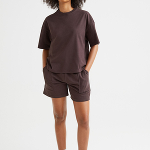 Camisetas Casuales para Mujer, Estampado Personalizado, Hombros Caídos, Manga Holgada, Tela Jersey, para Embarazo - Product Image 1