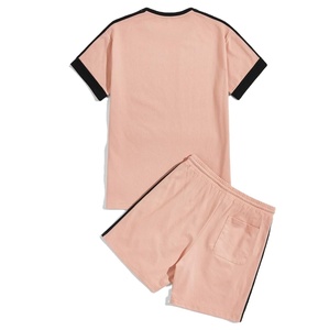 Precio al por mayor Ropa para niños Conjunto de ropa informal de verano personalizado para niños Camiseta y pantalones cortos Joggers Conjuntos de 2 piezas para niños de BD - Product Image 1