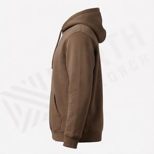 OEM Service 100% Cotton Oversize <b>Hoodies</b> For <b>Men</b> <b>Thick</b> Fleece Drop Shoulder Plain Dyed Pullover Sweatshirt Soft Customized Color - Product Image 3