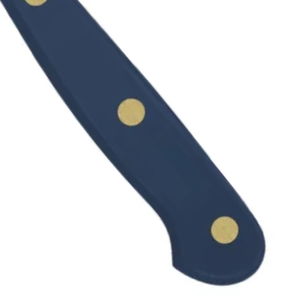 Couteau utilitaire de cuisine multifonction de 5 pouces à lame dentelée avec manche à triple rivet bleu, lame en acier inoxydable pour fruits, légumes, pain - Product Image 5