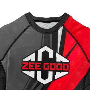 Matériaux de première qualité, anti-UV, respirant, manches courtes, rashguard pour hommes et femmes, MMA, séchage rapide, vêtements de sport, fabriqué au Pakistan - Product Image 3