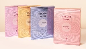 Masque facial SHELIM, pack de 4 types disponibles avec vitamine C et acide hyaluronique, anti-rides et éclaircissant pour tous types de peau - Product Image 1