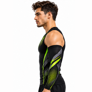 Mangas Deportivas Personalizadas para Hombre, Compresión, Running, Fitness, Ciclismo, Transpirables, Elásticas, Soporte de Entrenamiento, Protección - Product Image 4