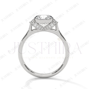 Bague minimaliste en diamant rond de qualité export pour un usage quotidien, au bureau et pour un style élégant, disponible à un prix compétitif - Product Image 4