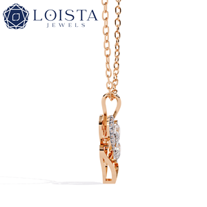 Collier en diamant de laboratoire, pendentif en diamant, bijoux en diamant de laboratoire - Product Image 2