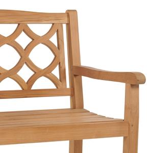 Banco de Jardín Moderno de Madera de Teca con Estructura de Madera Resistente para Parques, Hoteles, Villas, Asientos Exteriores Confortables - Product Image 4