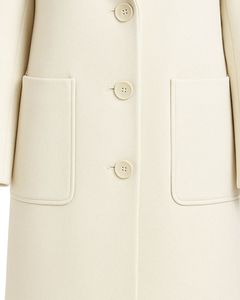 <b>Women's</b> Wool Midi <b>Coat</b> Notched Collar <b>Single</b> <b>Breasted</b> Full Sleeve Solid Color Elegant Outerwear Winter Custom <b>Coats</b> - Product Image 6