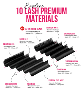 ขนตาปลอม Charmlash Wholesale Ultra Matte Black ไม่พันกัน สีดำสนิท ต่อขนตาแบบ OEM ODM ขนมิ้งค์ ไร้รอยต่อ ดูเป็นธรรมชาติ - Product Image 1