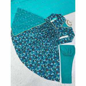 พิมพ์ดิจิตอลมัสลินที่น่าดึงดูดใจพร้อมด้วยงานตัดเย็บด้วยมือ - Product Image 6