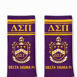 Calcetines de Fraternidad Griega Bordados de Alta Calidad para Organizaciones Universitarias, Fabricante de Calcetines Tejidos, Fabricante de Calcetines Personalizados - Product Image 2