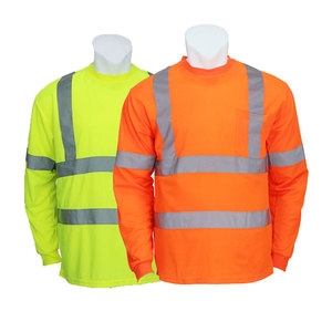 Camiseta de Seguridad de Alta Visibilidad para Hombre Econex Sports, con Franjas Reflectantes, Secado Rápido, Antiarrugas, Bolsillo con Protección Contra Pinchazos, Ropa de Trabajo - Product Image 3