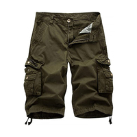 Nouveau short cargo camouflage en toile pour homme, style streetwear, coupe ajustée, multi-poches, imperméable, 100 % coton respirant, été