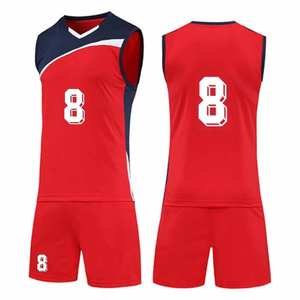 Conjunto de Camiseta y Pantalones Cortos de Voleibol Personalizados al por Mayor 2026, Manga Corta, 100% Poliéster, Uniforme de Voleibol con Logotipo y Diseño Personalizados - Product Image 6