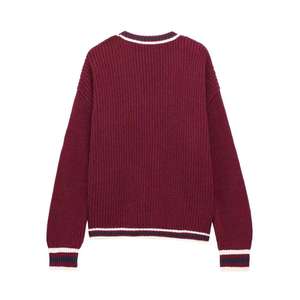 Cárdigan transpirable con cuello en V para hombre, suéter de punto a rayas estilo universitario, chaqueta de punto con botones estilo preppy. - Product Image 6