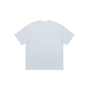 เสื้อยืดคอกลมแขนสั้นผู้ชาย ผ้าฝ้าย ทรงปกติ สีพื้น ใส่สบาย ผ้าเจอร์ซีย์ถัก ย้อมสีเรียบ - Product Image 4