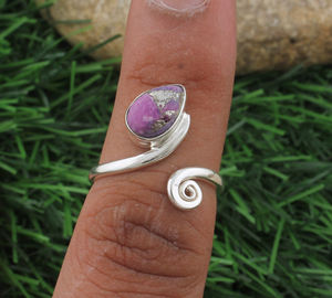 Handmade Flame Painted Purple Sterling Silver Band <b>Ring</b> <b>Unique</b> Patina Sterling Silver Jewelry for <b>Men</b> Women Wedding Wholesale - Product Image 3