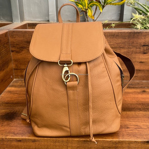 กระเป๋านักเรียนหนังวัวแท้แบบมีเชือกรูดแบบลำลองสำหรับนักเรียนกระเป๋าโรงเรียนหนังวัวความจุขนาดใหญ่ออกแบบได้ตามต้องการ - Product Image 2