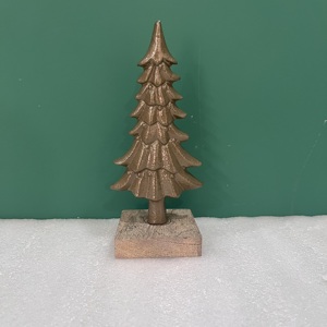 Gold Aluminum Modern Small Christmas <b>Tree</b> <b>Standing</b> Indoor Decor High Quality Luxury Home Decor - Product Image 4