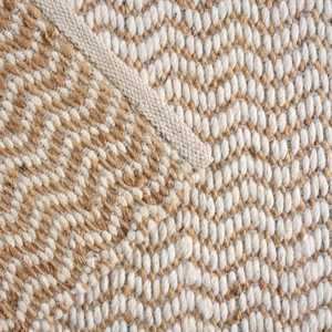 <b>Jute</b> Woven Non-Slip Area <b>Rug</b> Neutral Patchwork Design Medium Pile & Thickness <b>Jute</b> Backing for Indoor/<b>Outdoor</b> Use - Product Image 2
