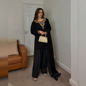 คอลเลกชั่นชุดเดรสสไตล์ชนเผ่าอินเดียสำหรับสุภาพสตรีชุดสูทสไตล์ gharara salwar/palazzo สำหรับใส่ไปงานปาร์ตี้ - Product Image 1