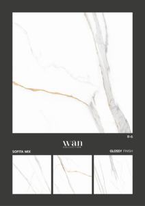 Azulejo de Porcelana Clásico Brillante 600x600mm 60x60cm 24x24, Superficie de Cerámica Pulida, Revestimiento Duradero, Azulejo Elegante para Interiores - Product Image 4