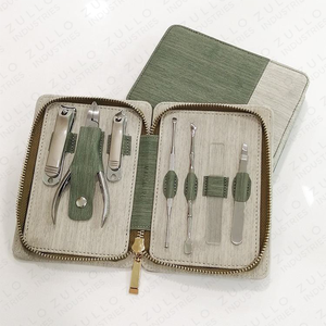 High Quality Stainless Steel Nail Care Set Custom Color Manicure <b>Pedicure</b> <b>Tools</b> with Travel Case Wholesale OEM - Product Image 2