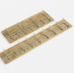 Elegant Coat <b>Hook</b> Organizer Metal With Wooden Base Perfect <b>For</b> Bathroom And Kitchen Door Storage Stylish Home Decoration - Product Image 6