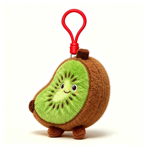 Personaliza tu llavero de kiwi de peluche, clip para bolso de kiwi de peluche, llavero de kiwi relleno, mini juguete de kiwi de peluche - Product Image 1