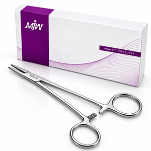 Pinces hémostatiques chirurgicales MJW Mosquito droites 12,5 cm (5 pouces) en acier inoxydable, pinces à artères certifiées CE ISO13485 pour usage chirurgical - Product Image 6