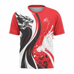 Camisetas personalizadas para hombre 100% poliéster, forro polar, corte regular, camisetas con logo personalizado, fabricante OEM ODM, camisetas de estilo urbano. - Product Image 1