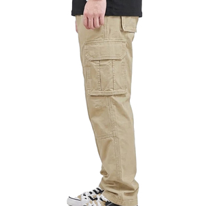 Custom Men's Workwear Cargo Pants Durable Multi-Pocket Utility <b>Trousers</b> <b>Elastic</b> <b>Waist</b> Breathable Quick Dry Wholesale Private - Product Image 3