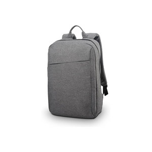 Gray Oxford Laptop Sleeve With Yellow Trim Detachable Shoulder Strap Zipper Closure Front Pocket Unisex Casual Style - Product Image 3