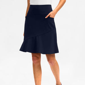 กระโปรงกอล์ฟจีบแบบฮิตปี 2022 สั่งทำชื่อได้ ขายส่ง ป้องกันแสงแดด ระบายอากาศได้ดี ผ้ายืดสแปนเด็กซ์/โพลีเอสเตอร์ กระโปรงเทนนิส - Product Image 3