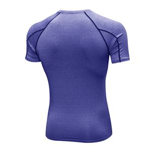Camisetas deportivas de compresión para hombre, para gimnasio, entrenamiento, atletismo, correr, capa base transpirable, proveedores de camisetas de manga corta - Product Image 2