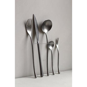 High Quality Cutlery <b>Sets</b> For Hotel Restaurant Supplies Silver Spoon Fork And Knife <b>Set</b> of 3 Pcs Flatware <b>Sets</b> Food Contact Safe - Product Image 4