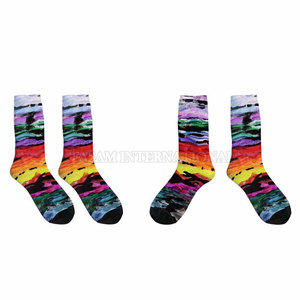 Apparel Accessories Quality Made Sublimation Socks Unique Design Low Moq Sublimation Socks - Product Image 2