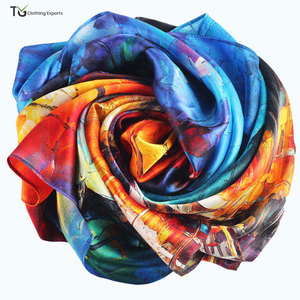 Pañuelo de Seda para Mujer, Estilo 2026, Ligero, Transpirable, con Estampado Personalizado, a Bajo Precio - Product Image 3