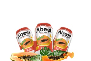 Beverages Soft Drinks <b>Fresh</b> <b>Papaya</b> Abest Juice Drink in 330ml Cans with Premium Flavor - Product Image 3