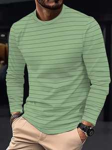 เสื้อยืดผู้ชายคอตตอนแท้ 100% คุณภาพดี ขายส่ง เสื้อยืดคอกลม แขนยาว สไตล์สตรีทแวร์ลำลอง พิมพ์ลาย 3 มิติ - Product Image 2