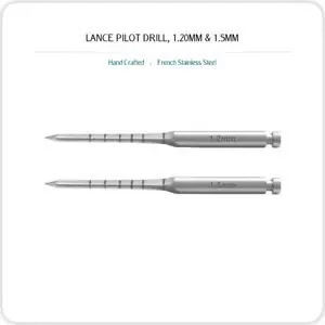 Lance Pilot Drill 1,6 mm Manuel en Acier Inoxydable Certifié CE Classe II pour Implants Dentaires par Bone Bridge BBI-344 70 tr/min - Product Image 2