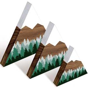 Sapin de Noël moderne et minimaliste en bois et MDF pour la décoration des fêtes - Product Image 4