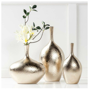 Elegantes Jarrones y Macetas de Aluminio Fundido, Decoración Moderna para Mesa, Sala de Estar, Oficina, Hotel, Hogar, Boda - Product Image 4