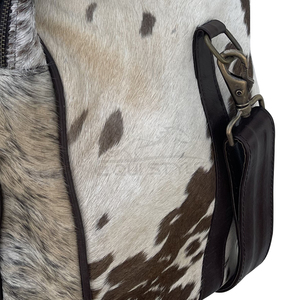 Sac de voyage en cuir de vachette pleine fleur avec fermeture éclair, sac de week-end, sac de nuit unisexe avec poignée supérieure, fabricant OEM - Product Image 2
