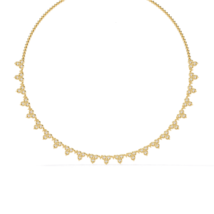 Collier chaîne à billes de luxe entièrement serti de moissanite VVS, chaîne tennis hip-hop, pour hommes et femmes, bijou de cou en diamant synthétique de qualité supérieure - Product Image 5