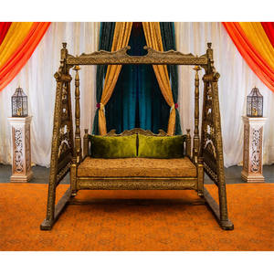 Escenario DE BODA musulmán Columpio antiguo Decoración Hermosa boda Madera Cuidada Jhula Set Elegante Diseñador DE BODA Columpio/Jhula Set EE. UU. - Product Image 1