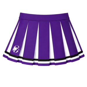 Ensemble d'uniformes de cheerleading violet royal, haut sans manches à col en V, jupe plissée, pour équipe sportive, performance de danse, entraînement et compétition - Product Image 4